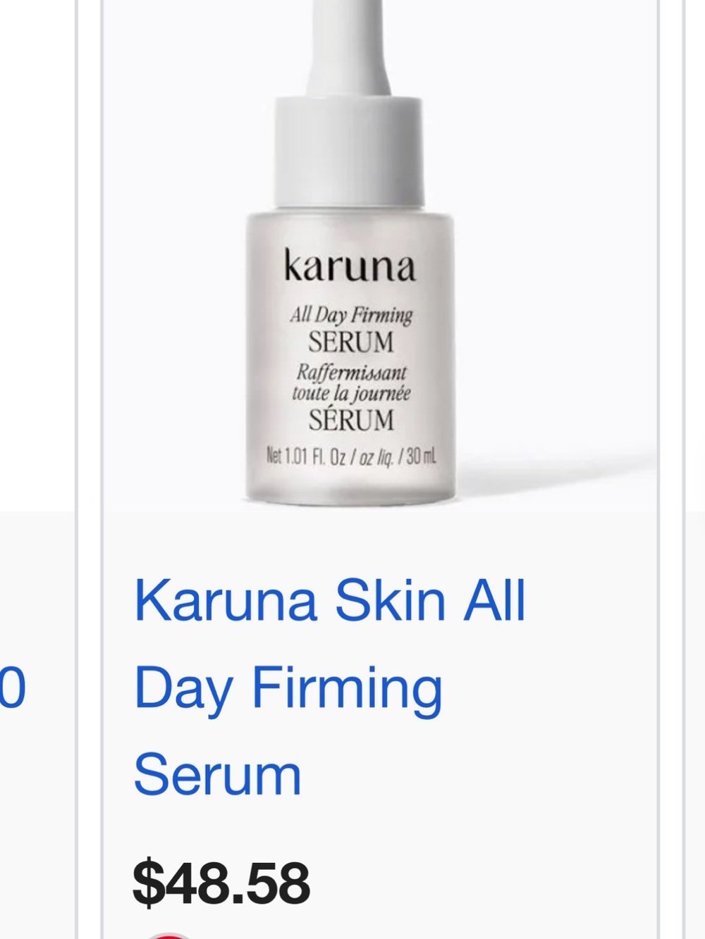 Karuna all day firming face serum